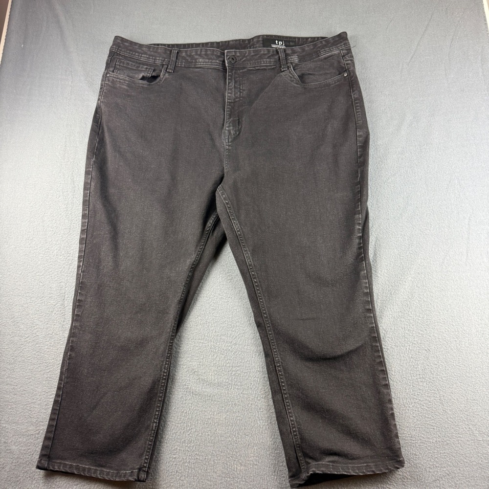 The Perfect Jean NYC Jeans Mens 46x28 (Fits 46x25) Black Slim Thick Stretch Dark